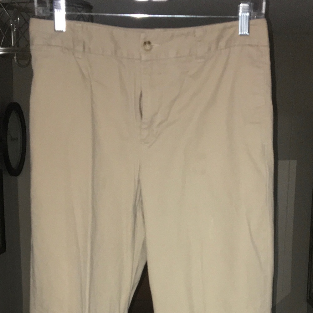 Chaps Brand, Boys Khaki Pants, Size 18, Flat Front
